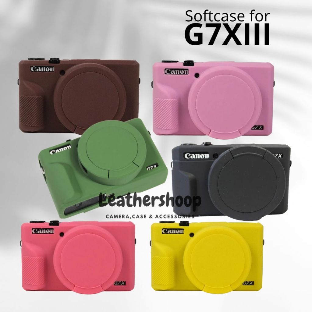 Cover Canon G7X Mark III G7XM3 G7XIII Softcase with Cap