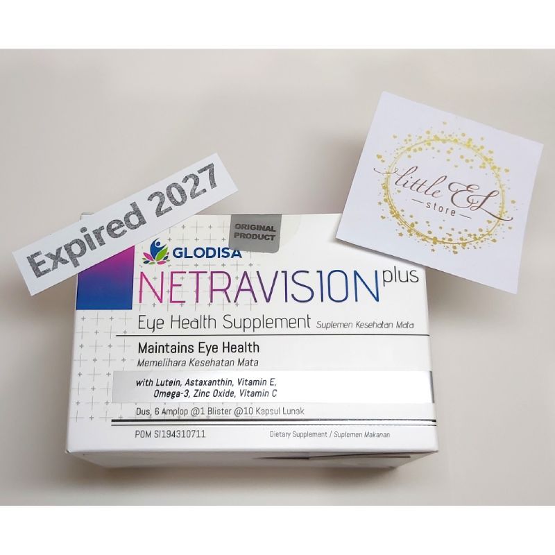 Jual NETRAVISION PLUS - 1 BOX - Expired 25 November 2027 - Vitamin Mata ...