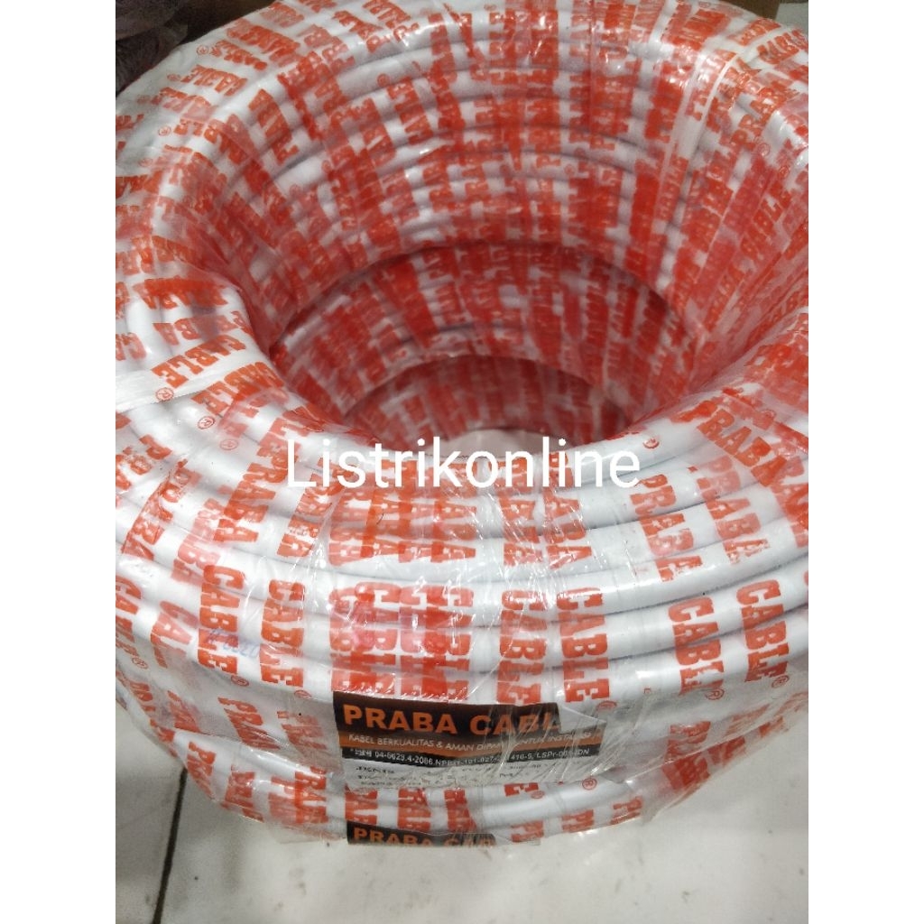 Jual PRABA KABEL NYM 2X2.5 1ROL/50M KAWAT TEMBAGA SNI LMK ORIGINAL ...