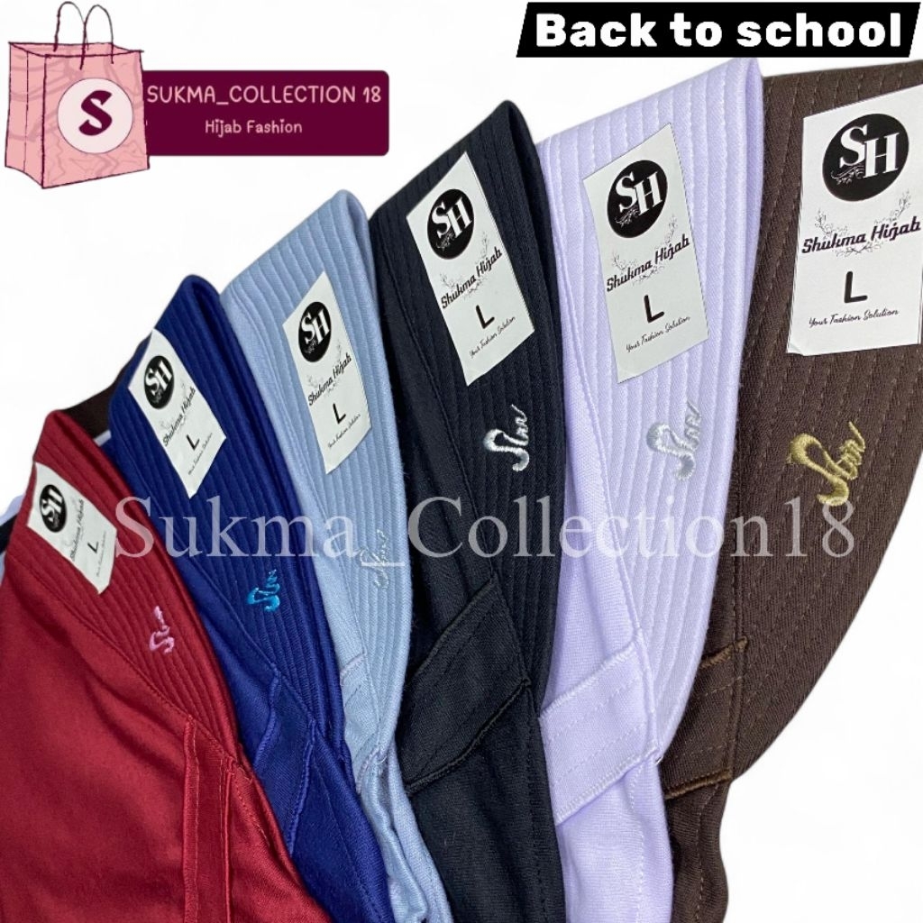 Shukma Hijab - Kerudung Rabbani kw model innova LX / Jilbab sekolah pita tertutup / Kerudung Sekolah TK SD SMP SMA SMK murah