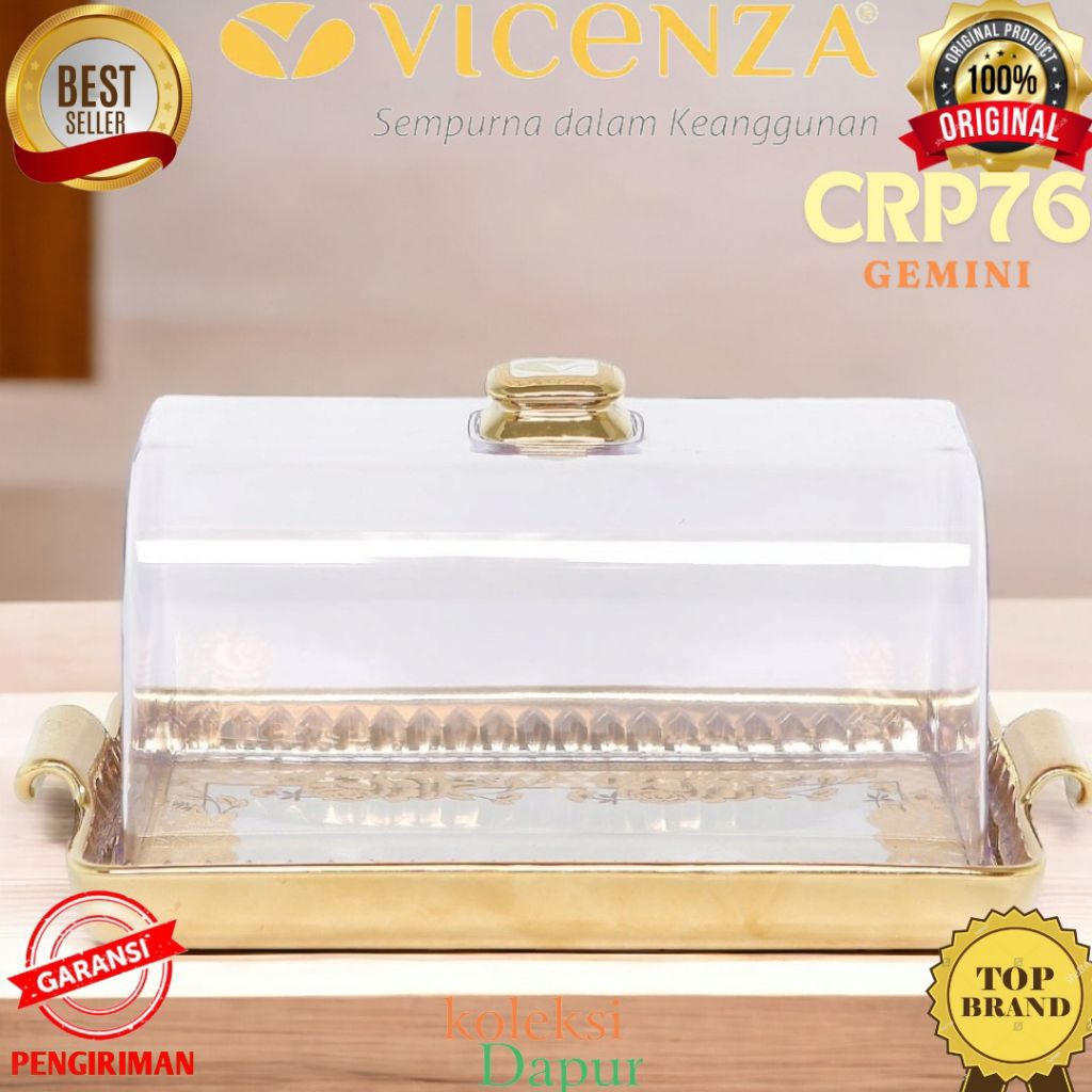 Jual Tempat roti Vicenza, Crp76 motif Gemini multifungsi tempat kue ...