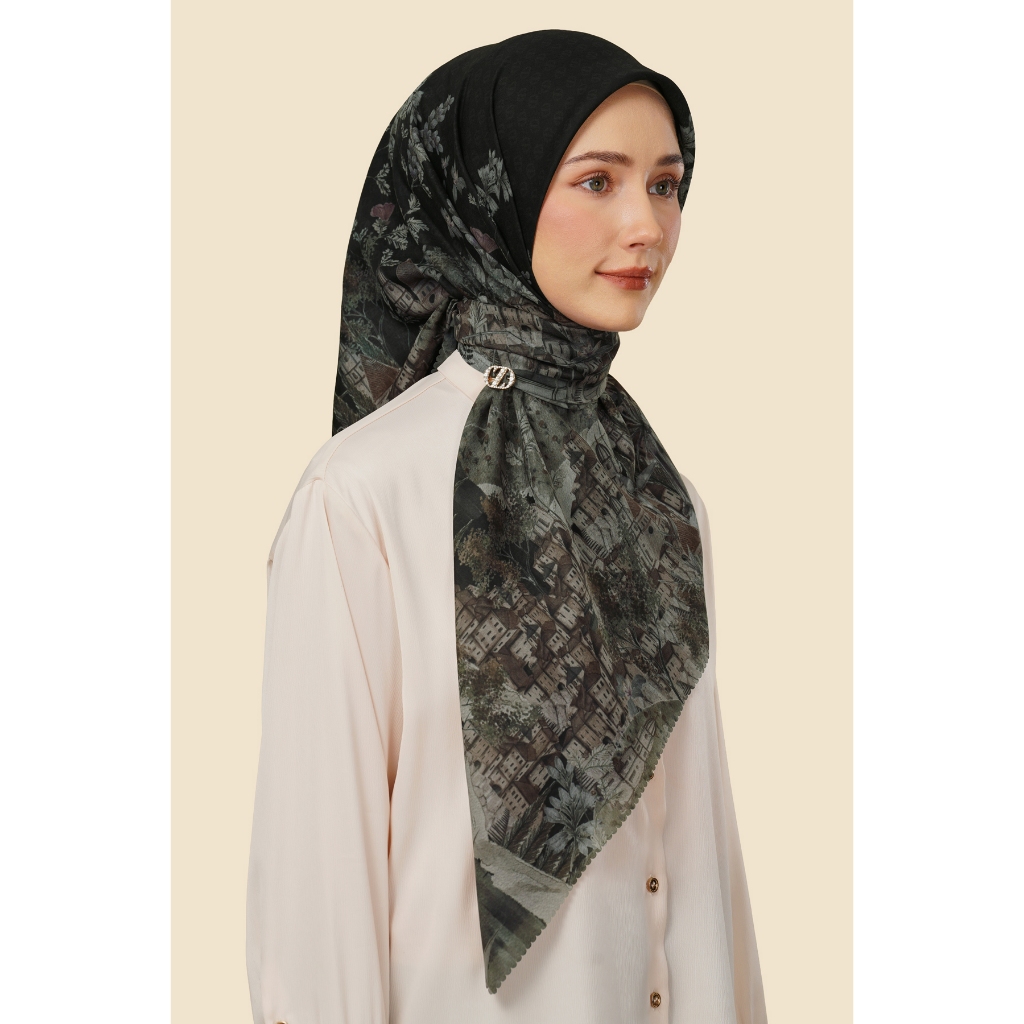 ZYTADELIA Sadera Scraves Series Printed Scarf Hijab Segi Empat Hijab Aire Voile Hijab Premium Hijab Motif