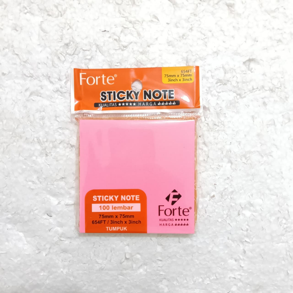 Jual Forte Sticky Note 75mm x 75mm – 5 Warna 100 Lembar (654FT ...