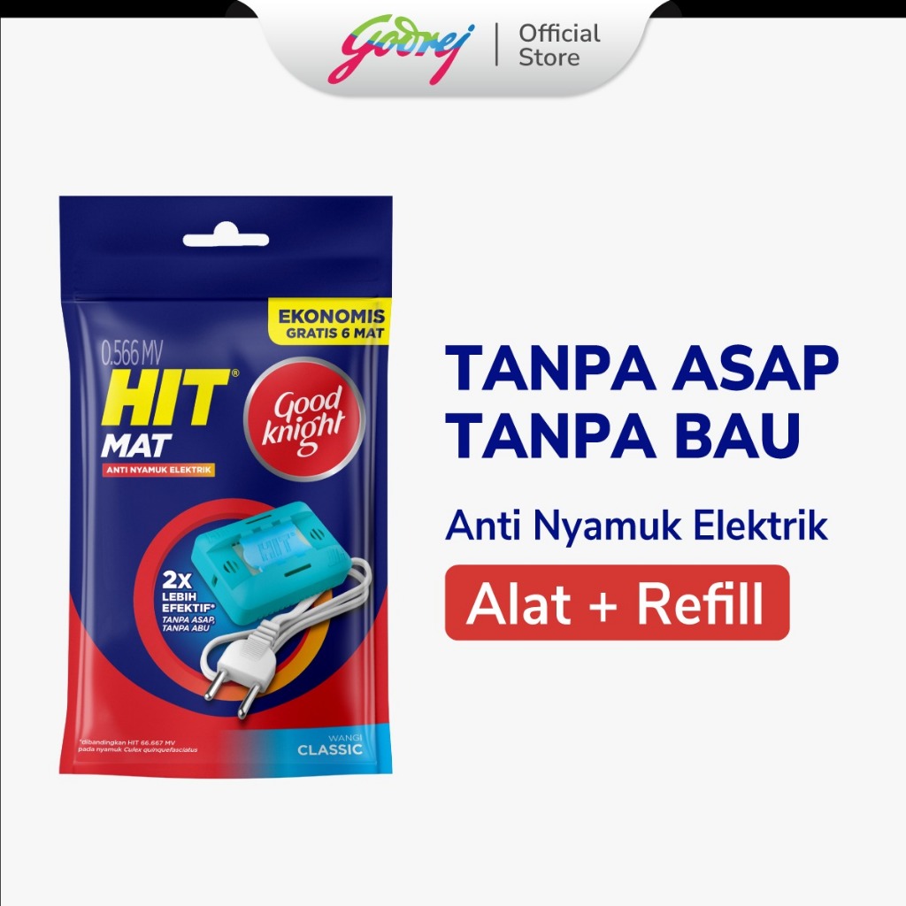 Jual HIT Mat Good Knight with Cable – Anti Nyamuk Elektrik Praktis ...