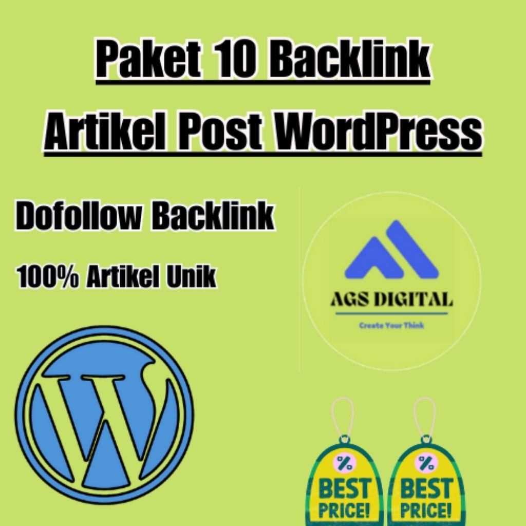 Backlink Website Dofollow Paket 10 Blog Post WordPress