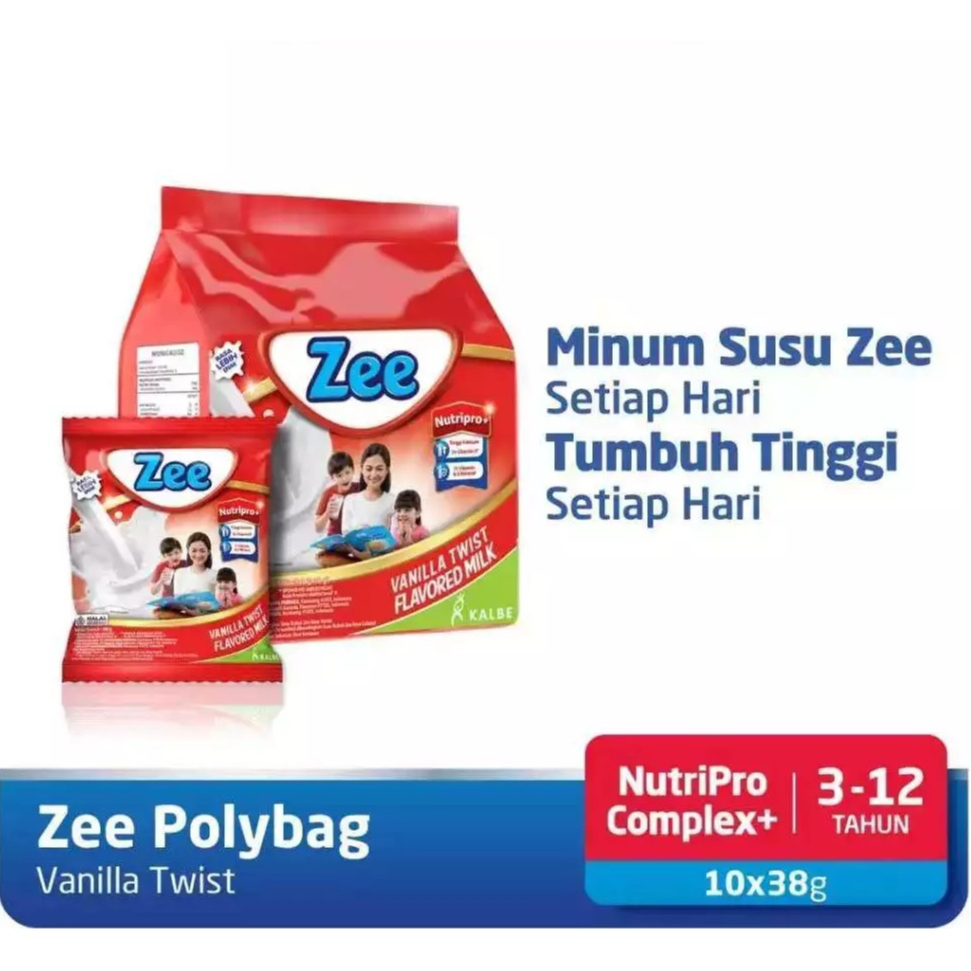 Jual Zee Susu Sachet 10 Sachet / Zee Renceng Vanilla Twist 37gr x 10 ...