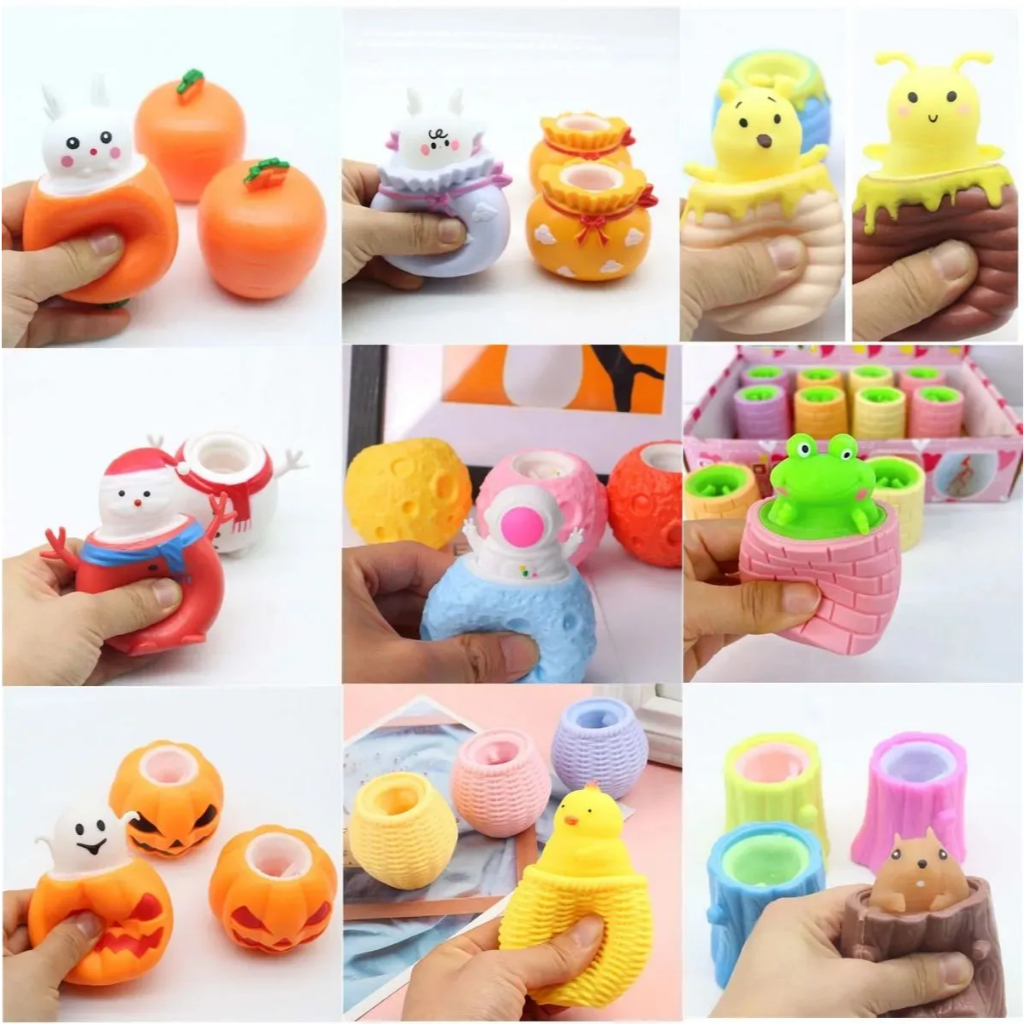 Jual Mainan Anak Squishy Pop Up_Labu Halloween_Keju Tikus_Sumur Katak ...
