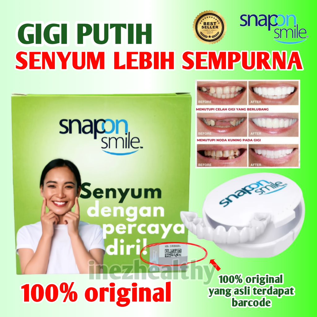 Jual Snap On Smile 100% Original Gigi Palsu Atas Bawah Instan Gigi ...