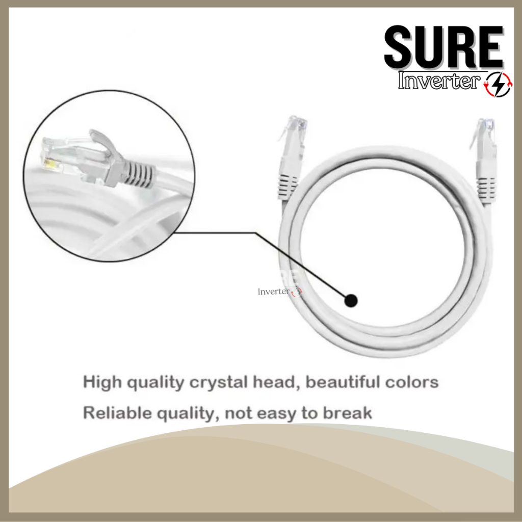 Jual Kabel LAN Ethernet RJ45 UTP CAT-5E 3m/5m/10m putih Kabel Lan ...