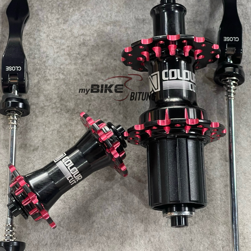 Jual Nautilus Hub FreeHub CNC Colour Cut 24/24 Hole Rim Brake QR ...