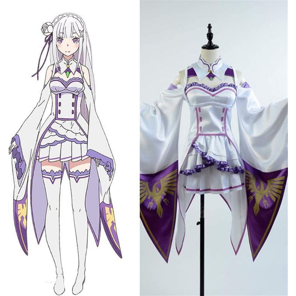 jual-emilia-re-zero-costume-emilia-cosplay-shopee-indonesia