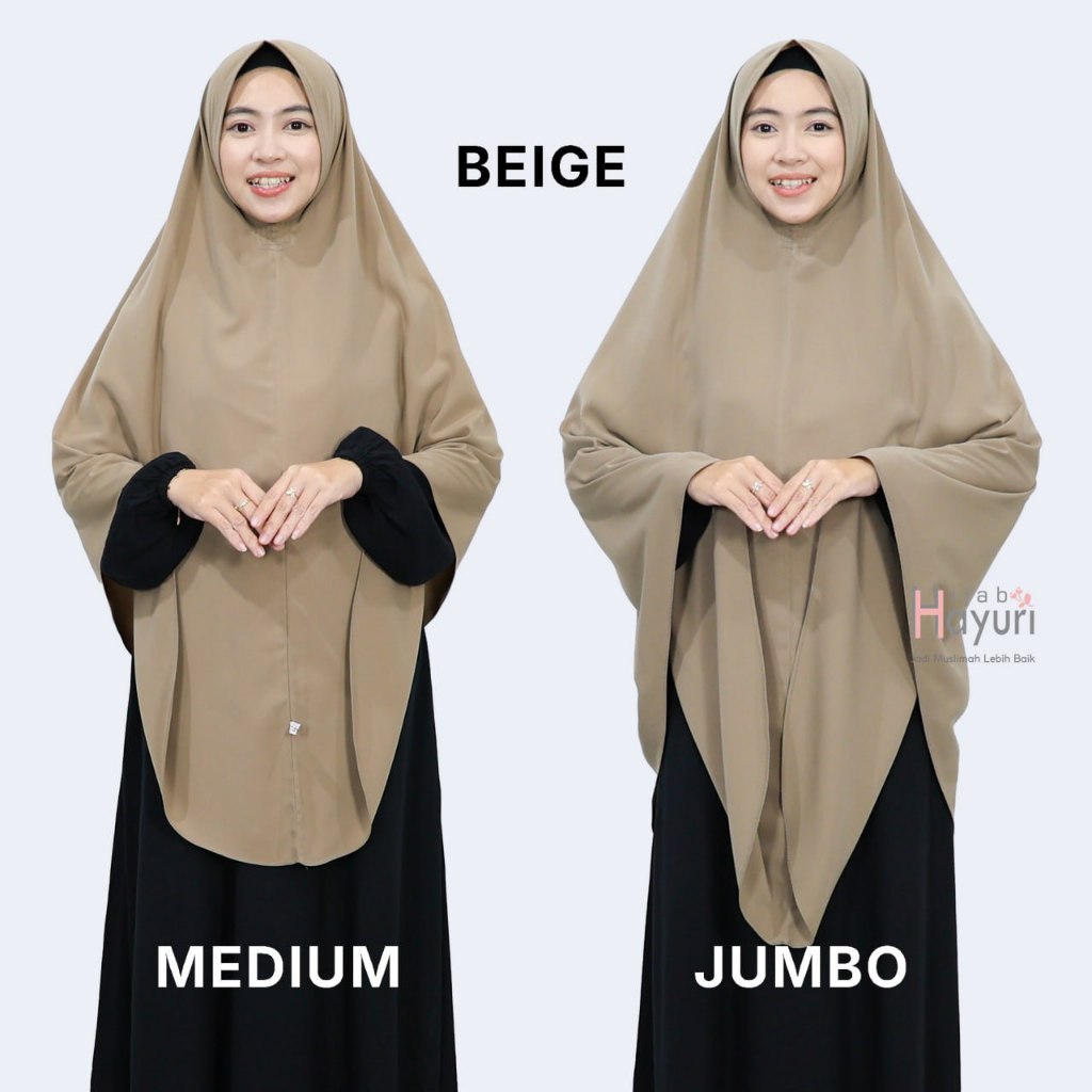 𝗛𝗶𝗷𝗮𝗯 𝗛𝗮𝘆𝘂𝗿𝗶 Bergo Non Pad Wolfis Jumbo Instan Syar'I Bergo Inaya