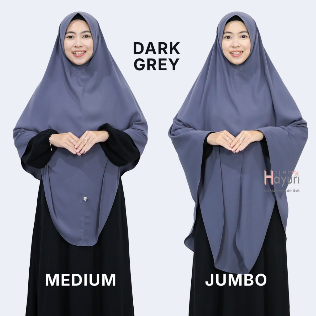 𝗛𝗶𝗷𝗮𝗯 𝗛𝗮𝘆𝘂𝗿𝗶 Bergo Non Pad Wolfis Jumbo Instan Syar'I Bergo Inaya