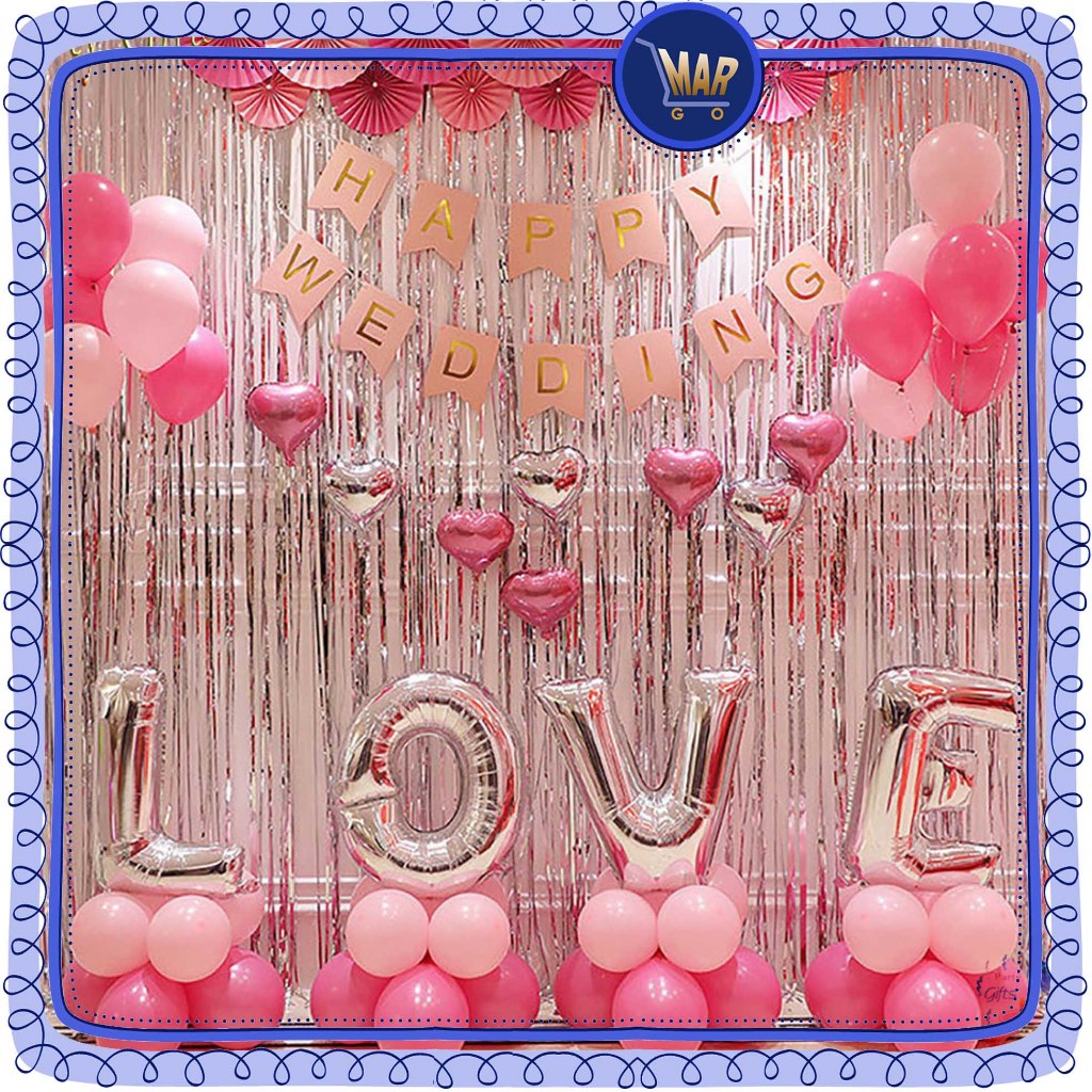 Jual Tirai Rumbai Dekorasi Pesta Ulang Tahun Foil Backdrop Background ...