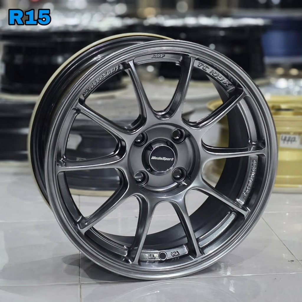 Jual velg mobil r15 pcd 4x100 WEDSSPORT TC105X FLOW FORMING LEBAR 7 ET ...