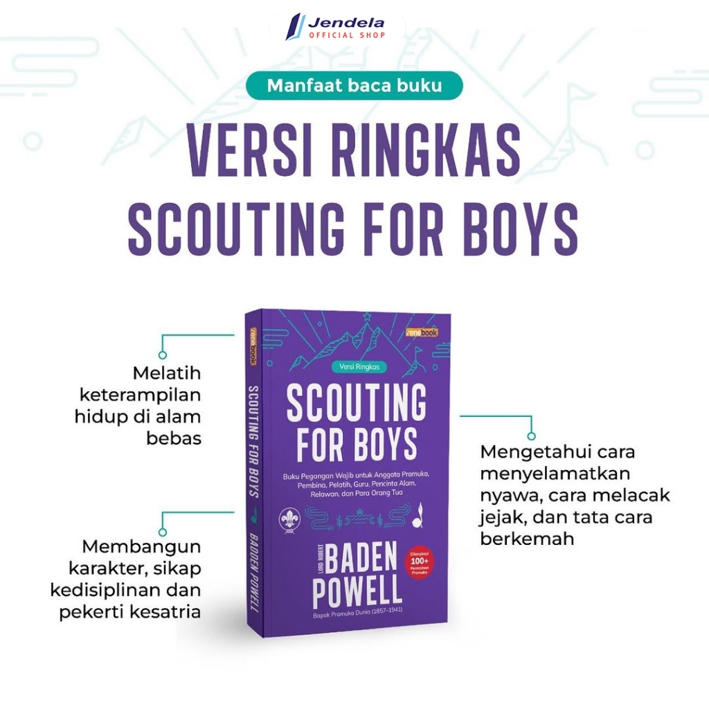 Jual Buku Scouting For Boys Versi Ringkas Buku Pegangan Wajib Untuk ...