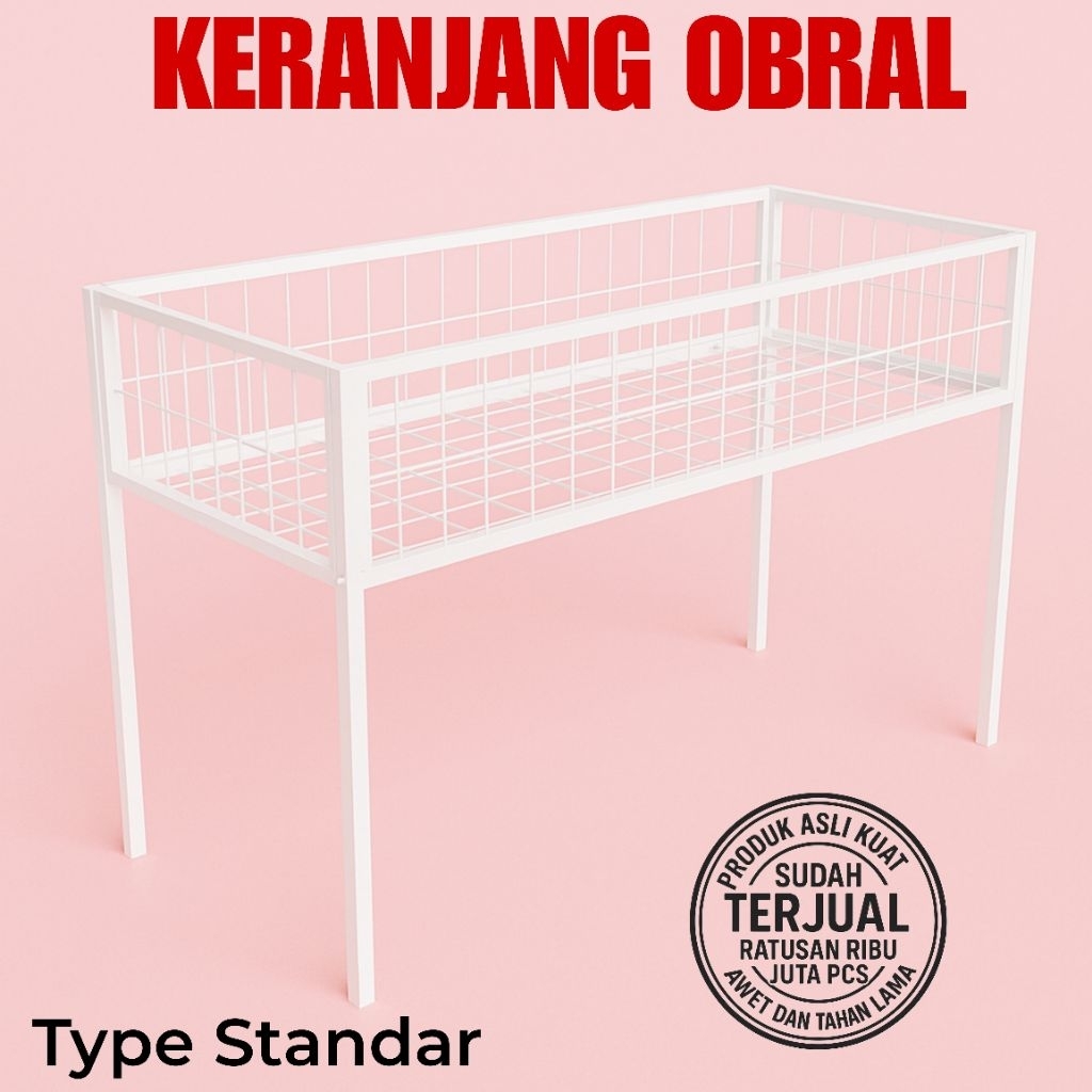 Jual Keranjang Display Obral Box Obral Besi Bongkar Pasang Keranjang ...