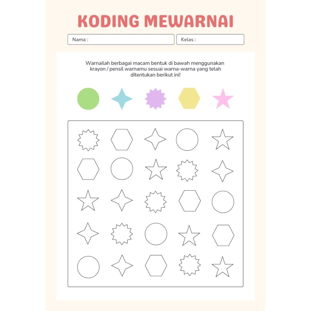 Jual Paket Worksheet Coding A5 ( 40 lembar ) | Shopee Indonesia