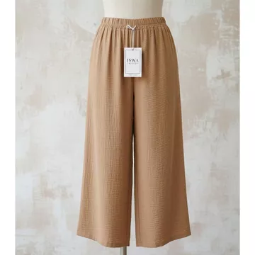 Celana Kulot Wanita Bahan Cringkle Airflow HIGHWAIST LOOSE PANTS