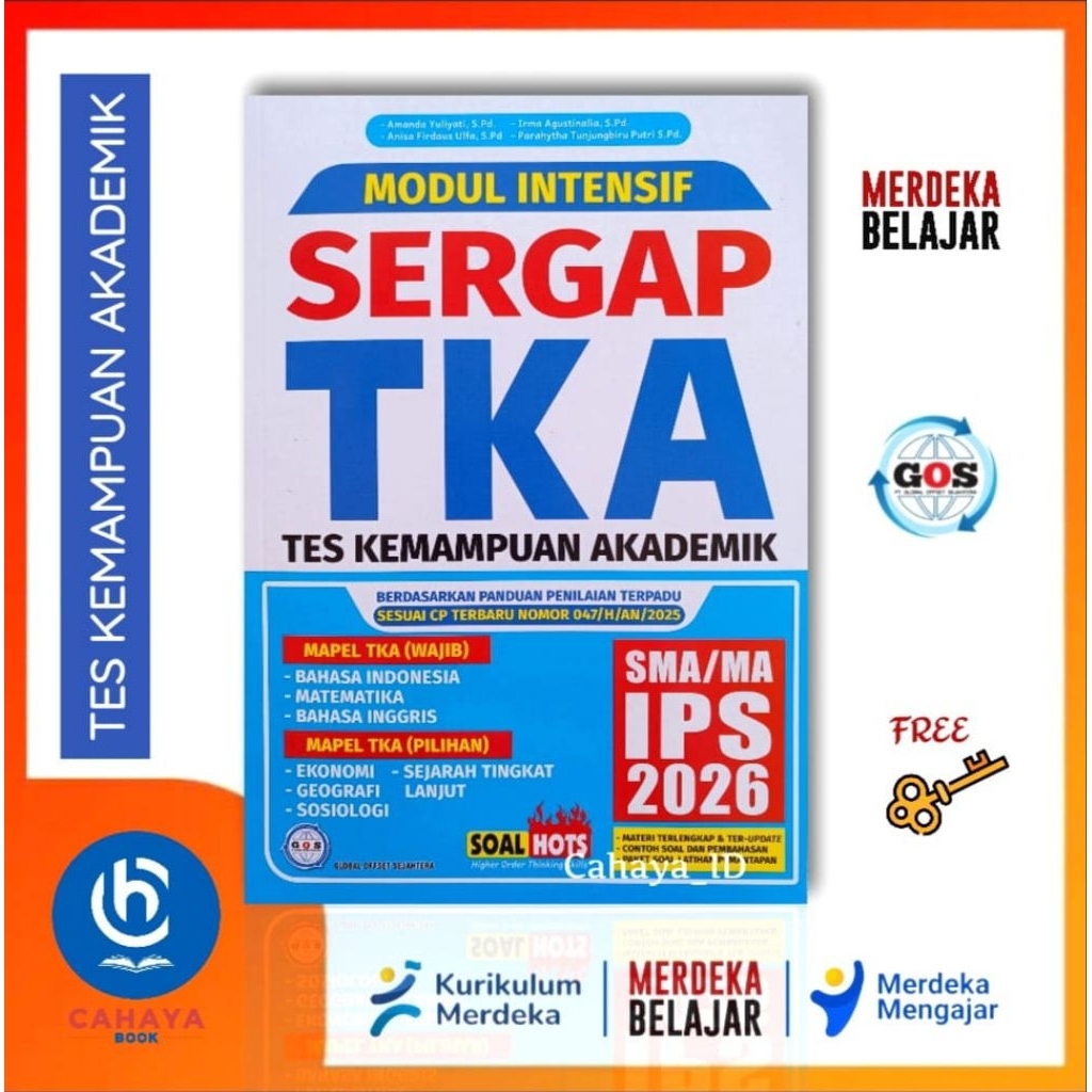Jual Modul Intensif Sergap TKA Tes Kemampuan Akademik SMA IPS Tahun ...