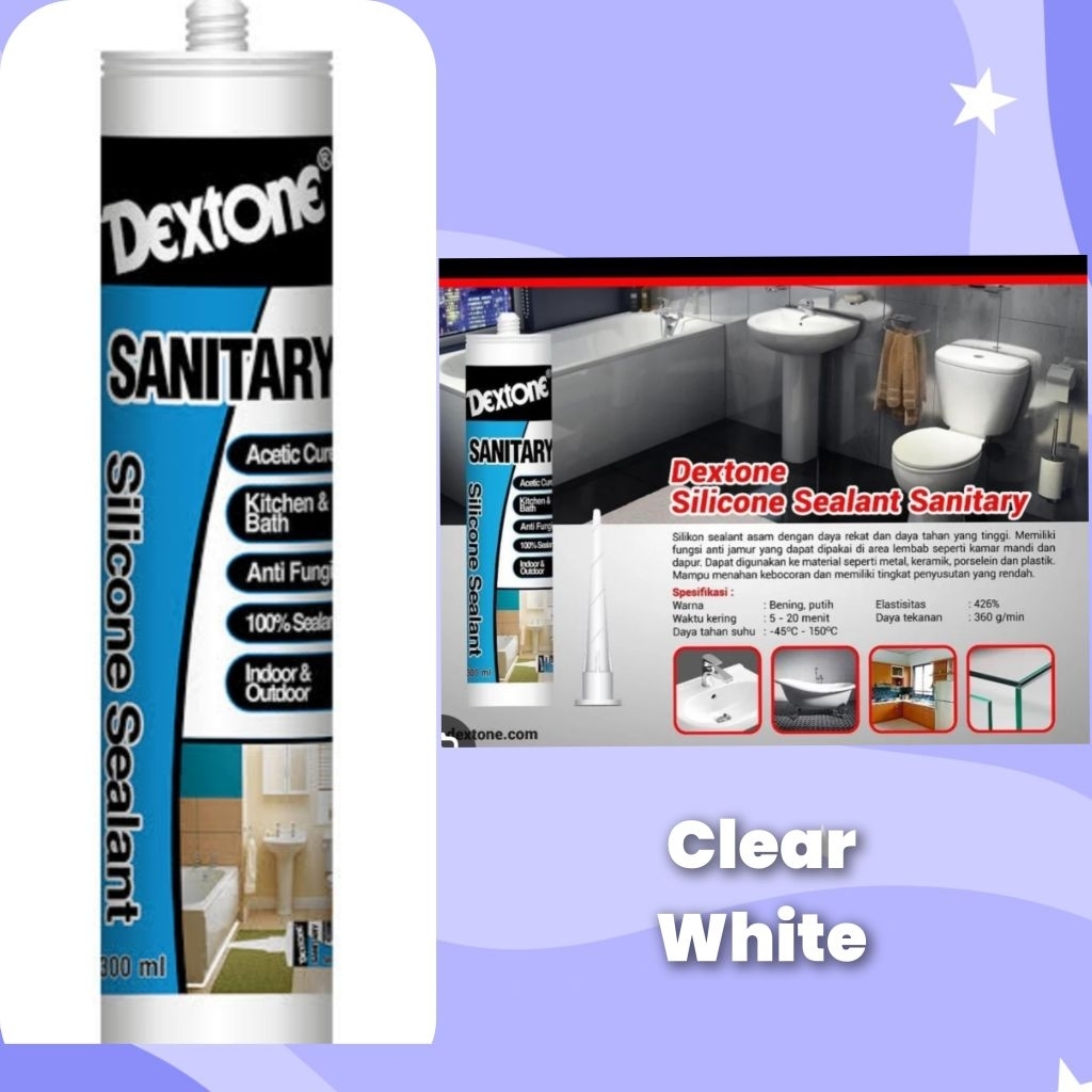 Jual Lem dextone silicone sealant sanitary,lem anti jamur dextone ...