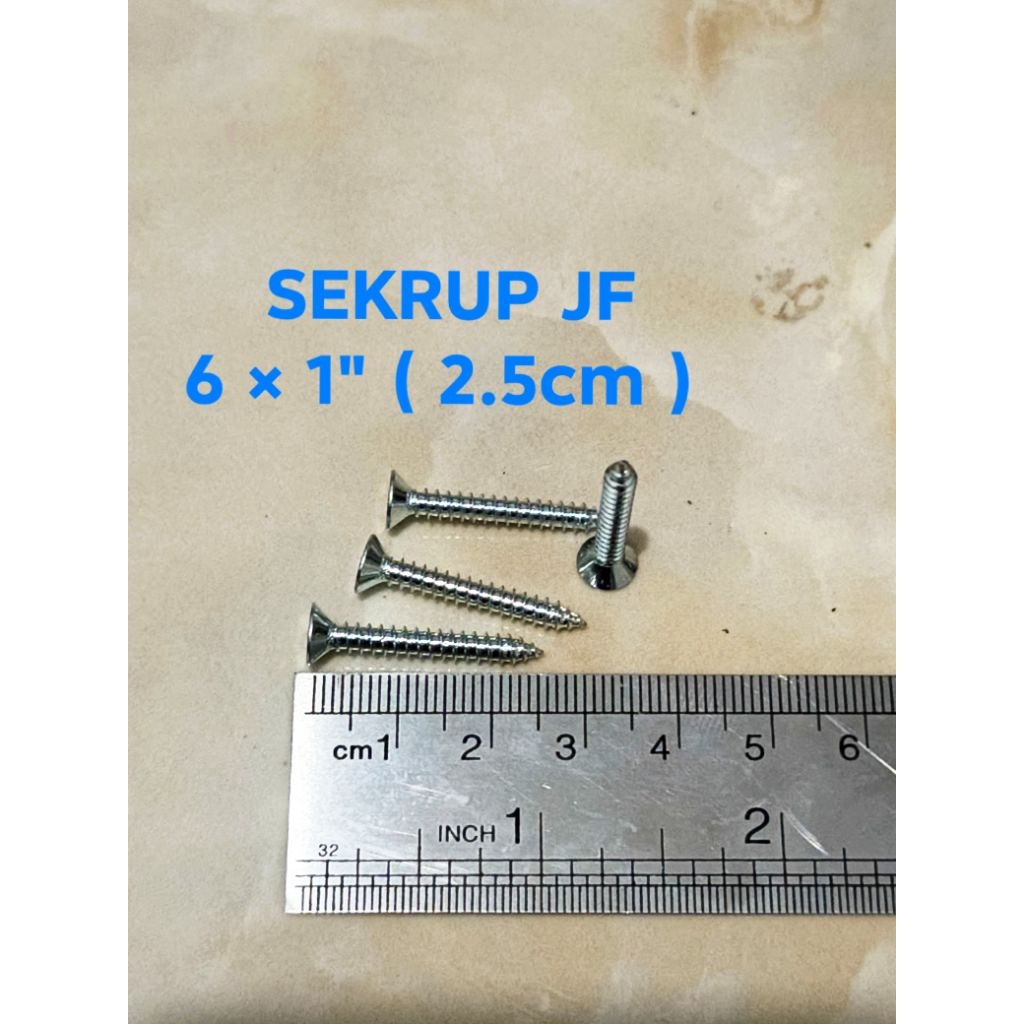 Jual Paket ( 100pcs ) Sekrup Tapping jf 6×1