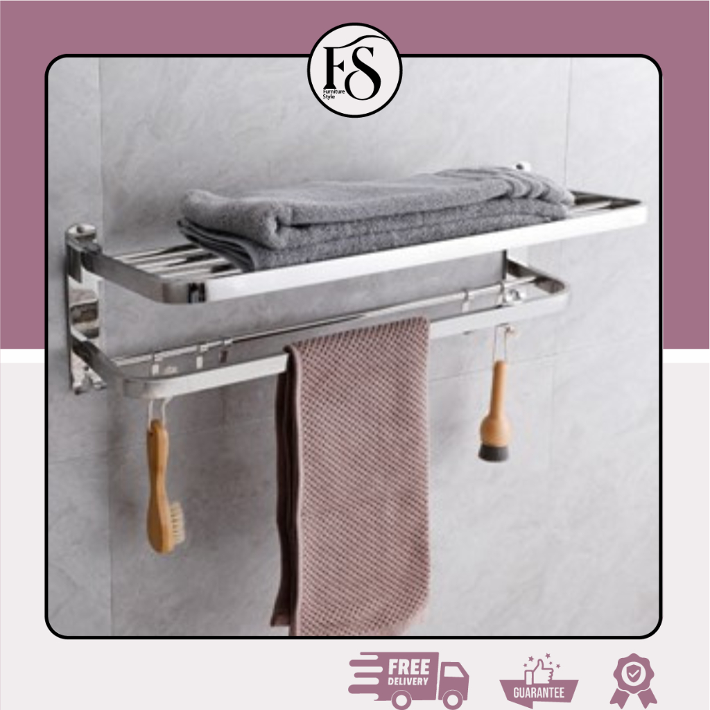 Jual Rak Handuk Stainless Steel Kuat & Kokoh – Gantungan Kamar Mandi ...