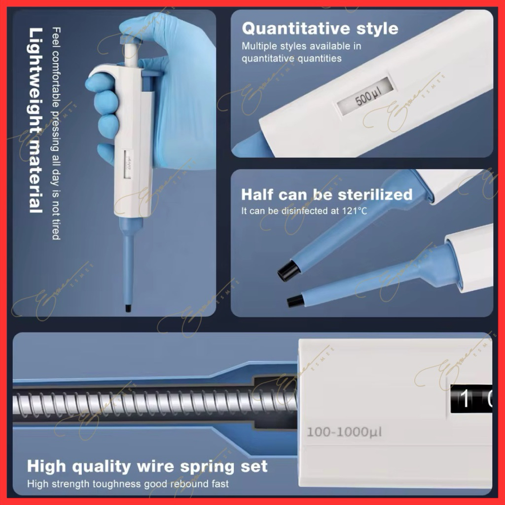 Jual ERCOLE LAB Micropipette Pipet Mikro Lab M10/M20/M50/M100/M200 ...
