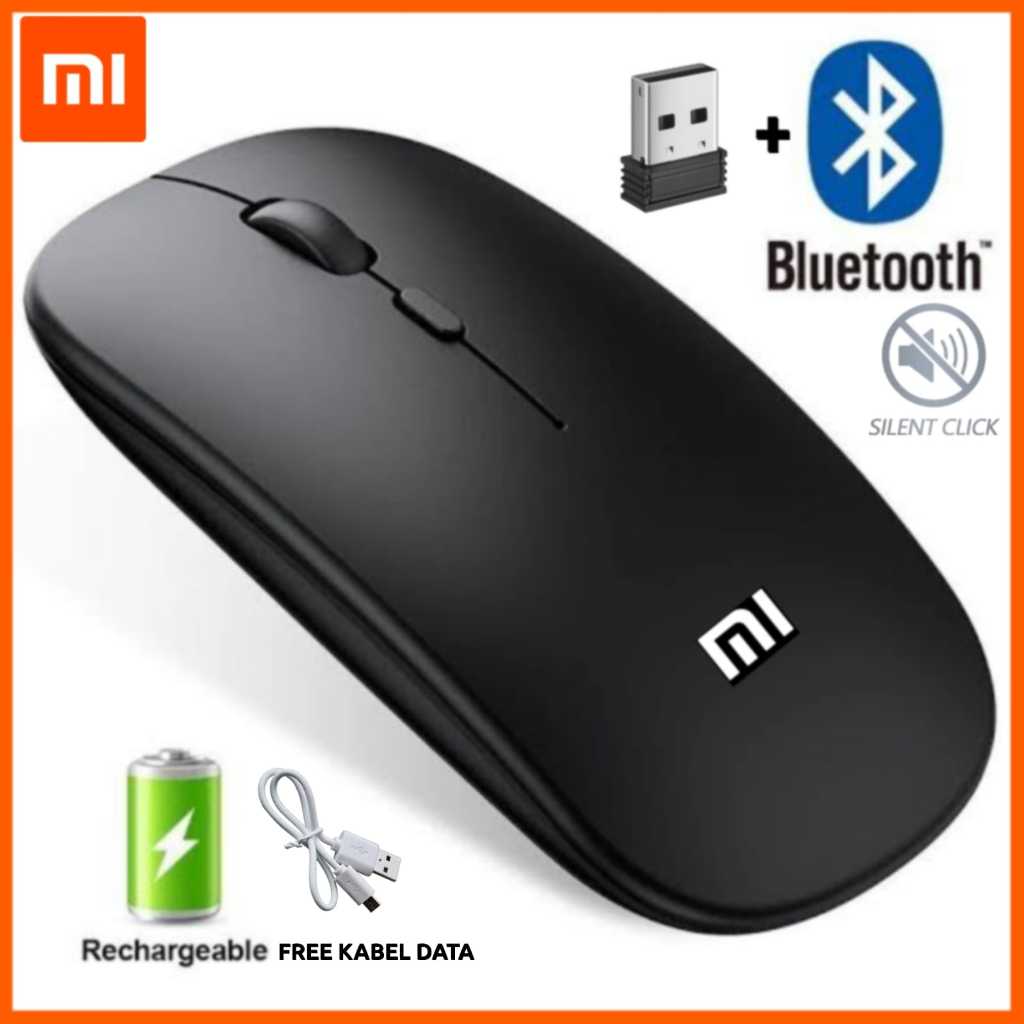 Jual MOUSE MII BLUETOOTH WIRELESS RECHARGER KLIK SILENT BATERAI ISI ...