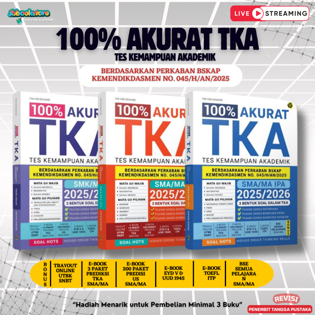 Jual [ READY STOK ] 100% AKURAT TKA IPA / IPS 2025/2026 SMA / MA / TKA ...