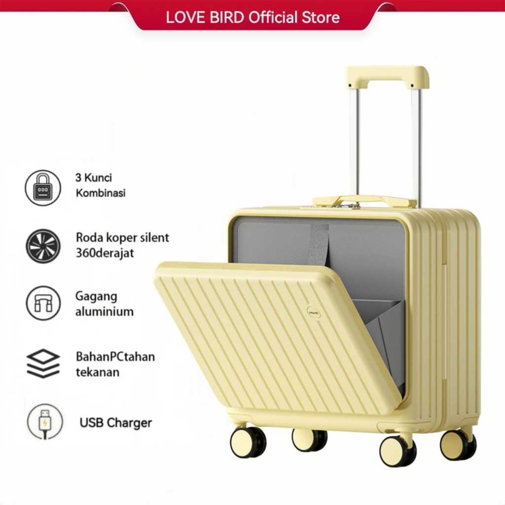 Jual Love Bird Koper Pilot Mini 18 inch Double Pin Cabin Size Ringan ...