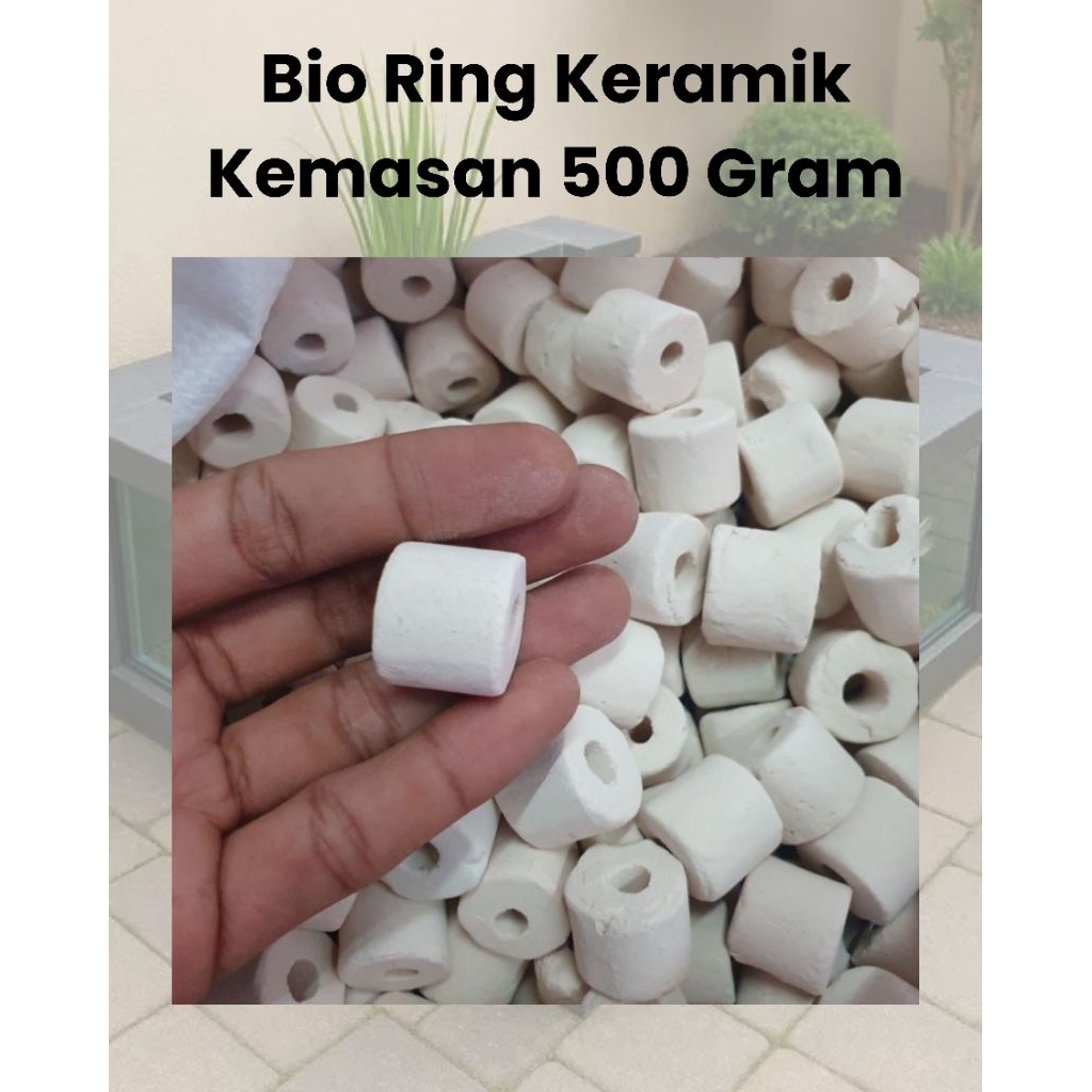 Jual Bioring Keramik Kemasan 500 Gram Bio Ring Ceramic Media Filter ...
