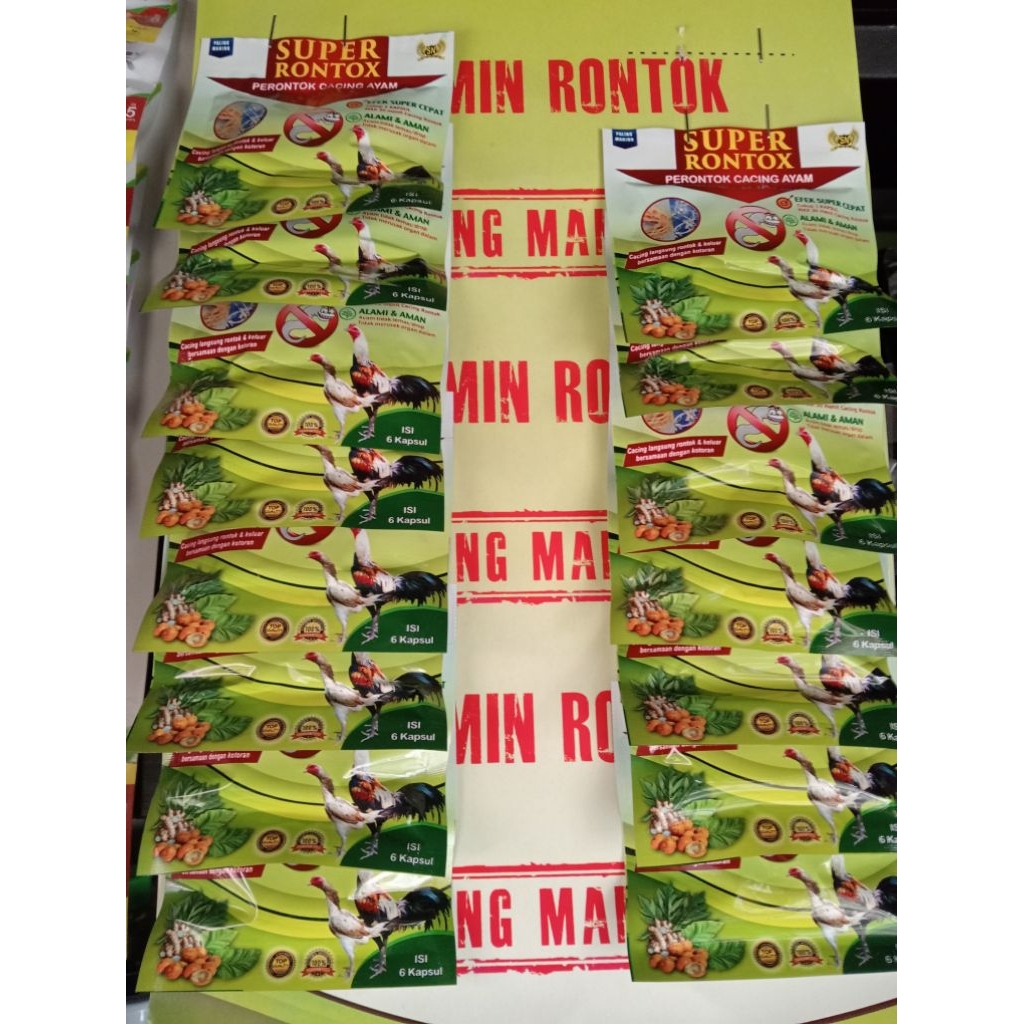 Jual super rontok obat cacing ayam. | Shopee Indonesia