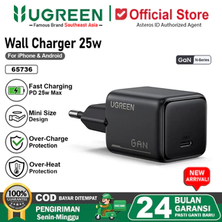UGREEN GaN N Kepala Charger Samsung 25 watt PD Type C Super Fast Charging PPS