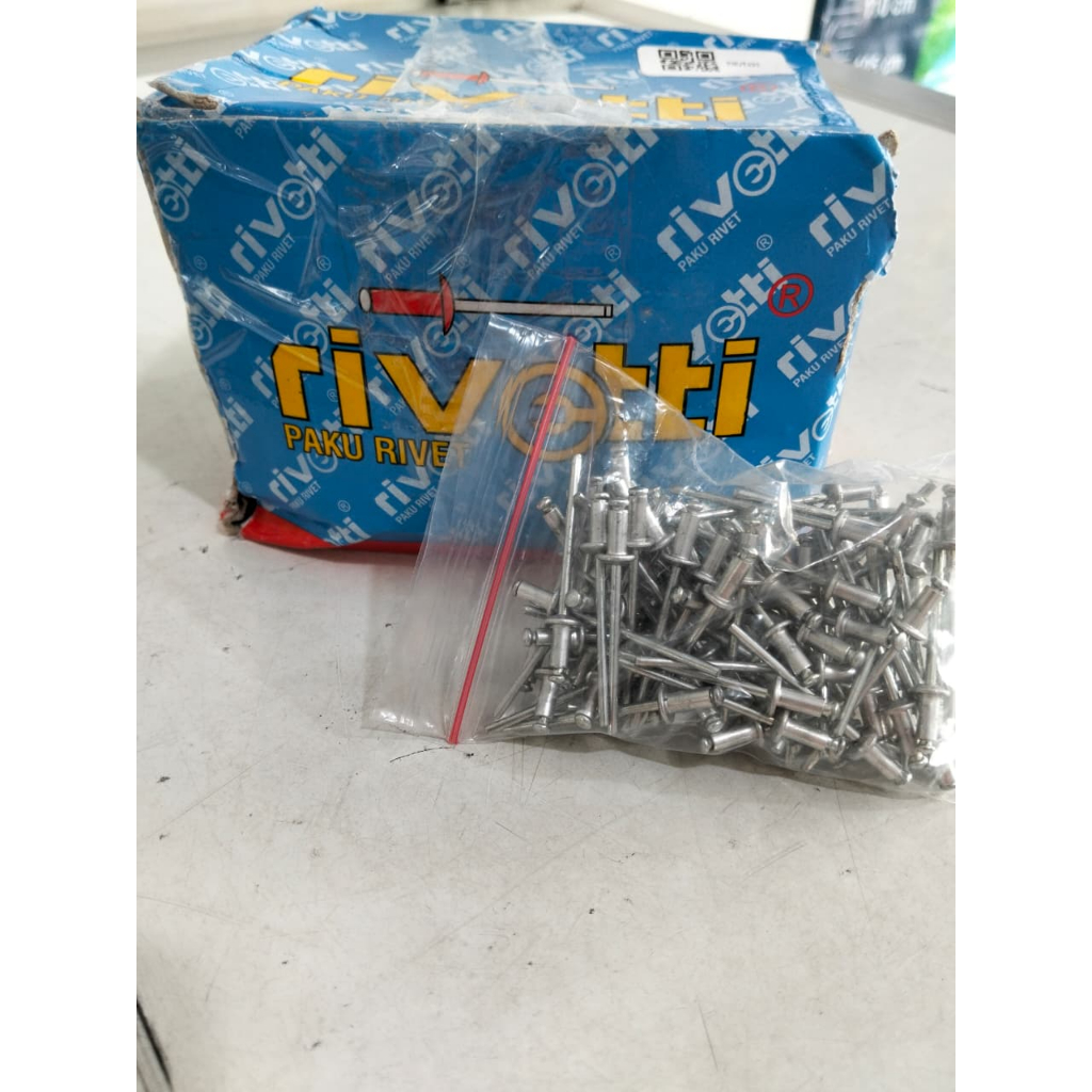 Jual Paku Rivet 423 Rivetti ukuran 3,2mm x 7mm - Per bungkus isi 100 ...