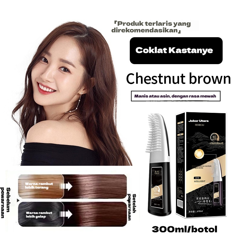 Jual Pewarna Rambut Sisir 300ml - Hair Coloring Cream Alami | Pewarna ...