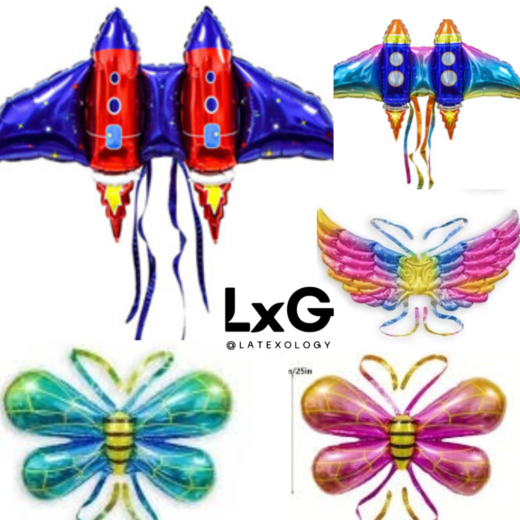 Jual Balon Foil Sayap: Roket Astronot, Bee Lebah, Angel Malaikat ...