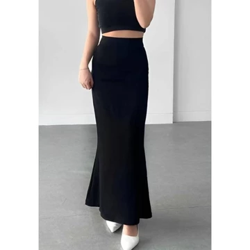 Rok Mermaid Skirt Maxi Midi Rok Panjang Duyung Scuba Premium Halus Lembut Jatuh Tanpa Jahitan