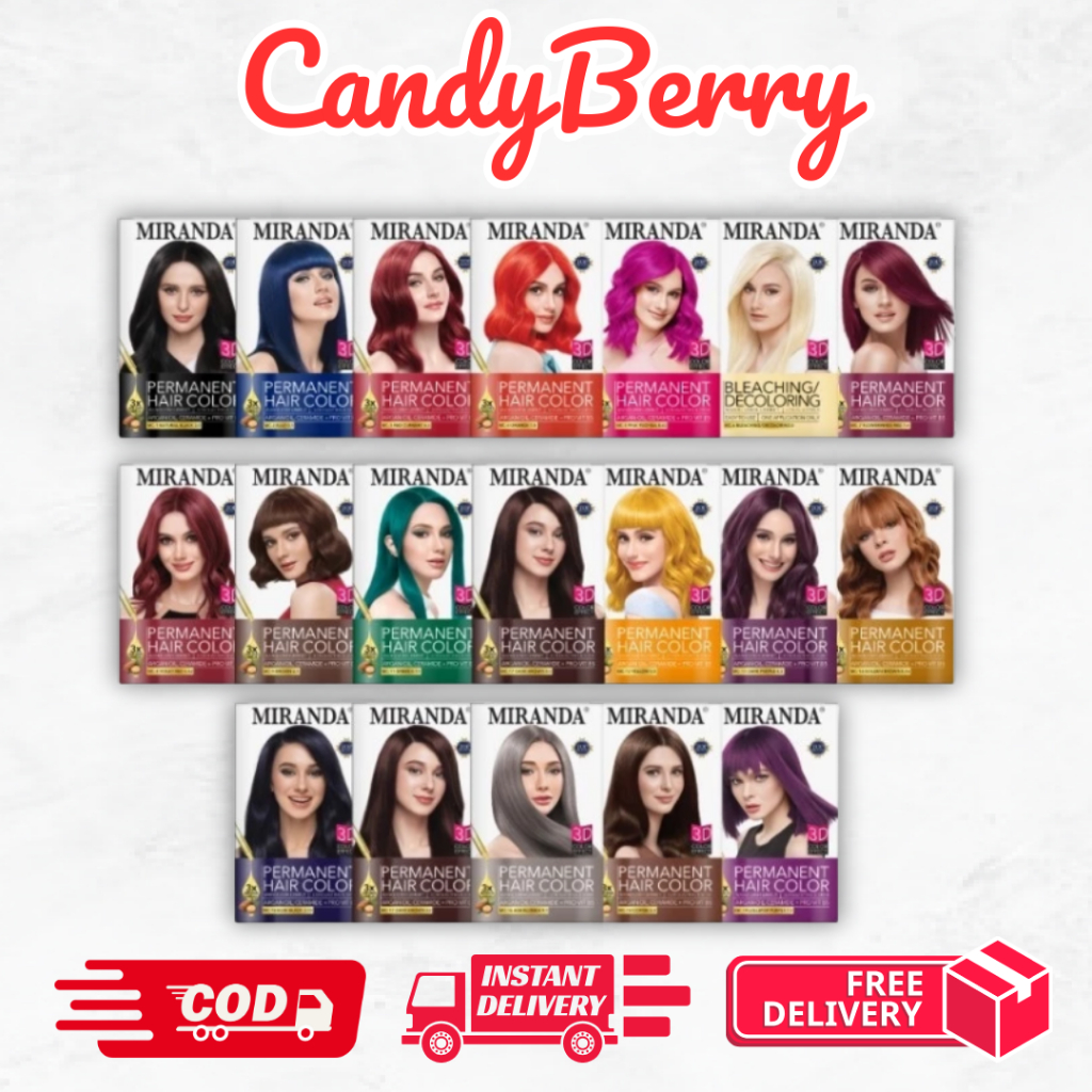 Jual Miranda Hair Color Cat Rambut Permanen Colorful Series 30ml ...