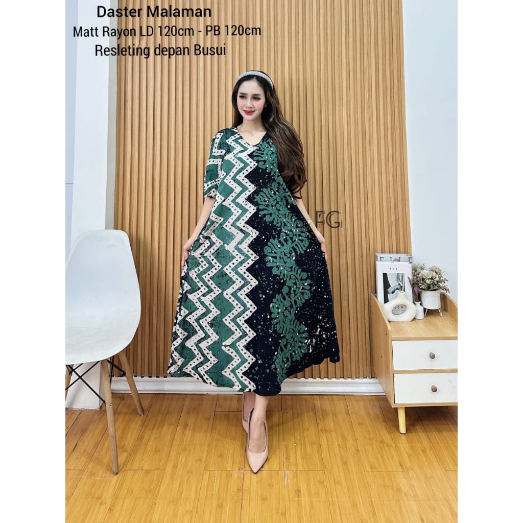 Daster Jumbo Twill Rayon Super Lengan 12