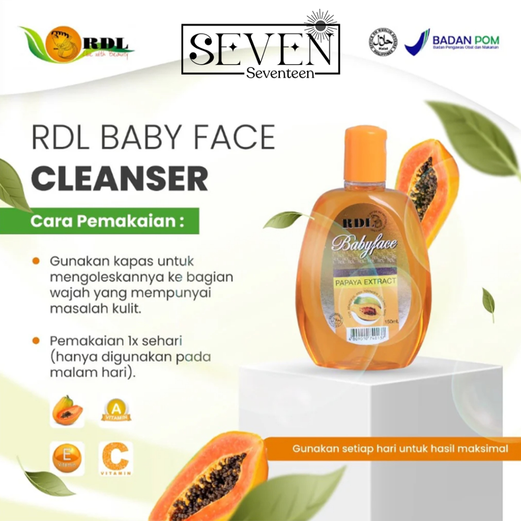 Jual RDL Facial Cleanser Papaya Extract - Pembersih Wajah Face Wash ...