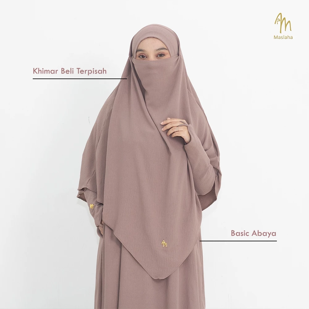 gamis katun adem tidak nerawang gamis umroh basic abaya tampilan sederhana