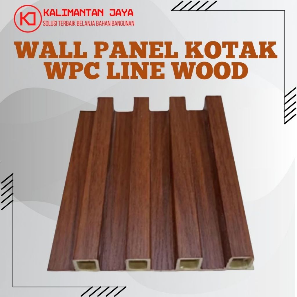 Jual WPC Wall Panel 3 Meter Wood Panel Dinding Motif Kayu 3D WPC LINE ...