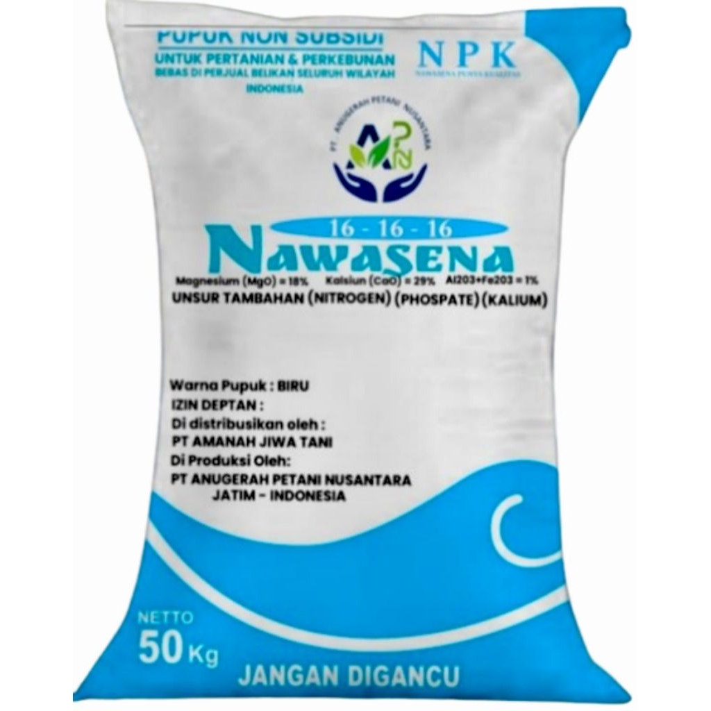 Jual Pupuk Non Subsidi Nawasena Npk 16 16 16 Kemasan Pabrik 50 Kg x 160 ...