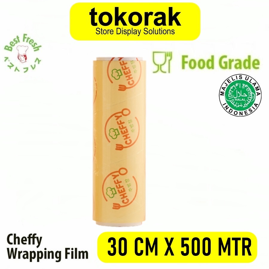 Jual CHEFFY WRAPPING ROLL 30 CM x 500 M PLASTIK WRAP MAKANAN 30CM X ...