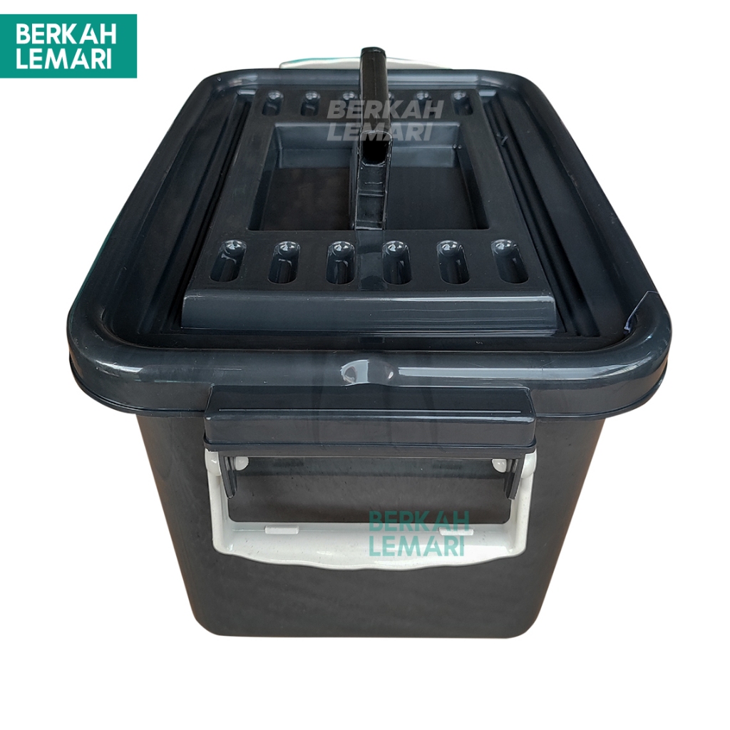Jual [PROMO] Container Box Hitam KB 21 Liter | Kotak Serbaguna untuk ...