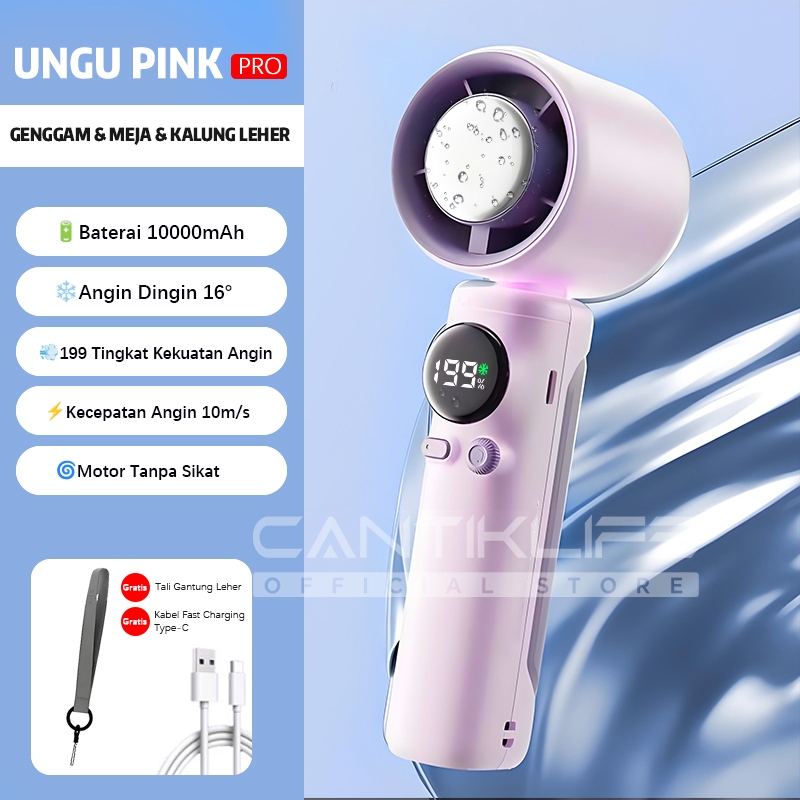 Jual Kipas Angin Genggam Portabel Turbo – 100 Level, Angin Kencang, Super  Sunyi, Bisa Diisi Ulang Type-C, Kipas Mini Tangan untuk Rumah, Kantor,  Perjalanan | Shopee Indonesia