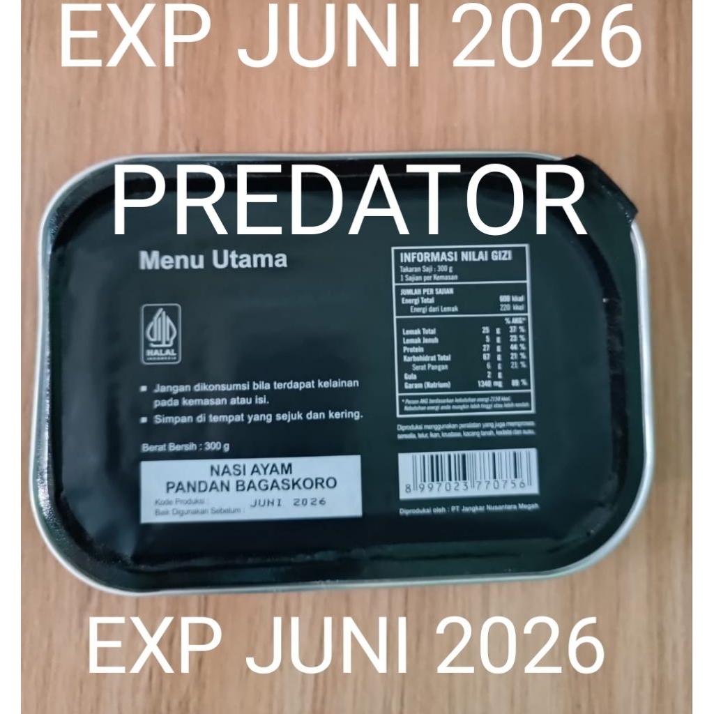 Jual RANSUM NARAGA MAKANAN TNI SIAP SAJI ECERAN GRATIS PEMANAS EXP JUNI ...