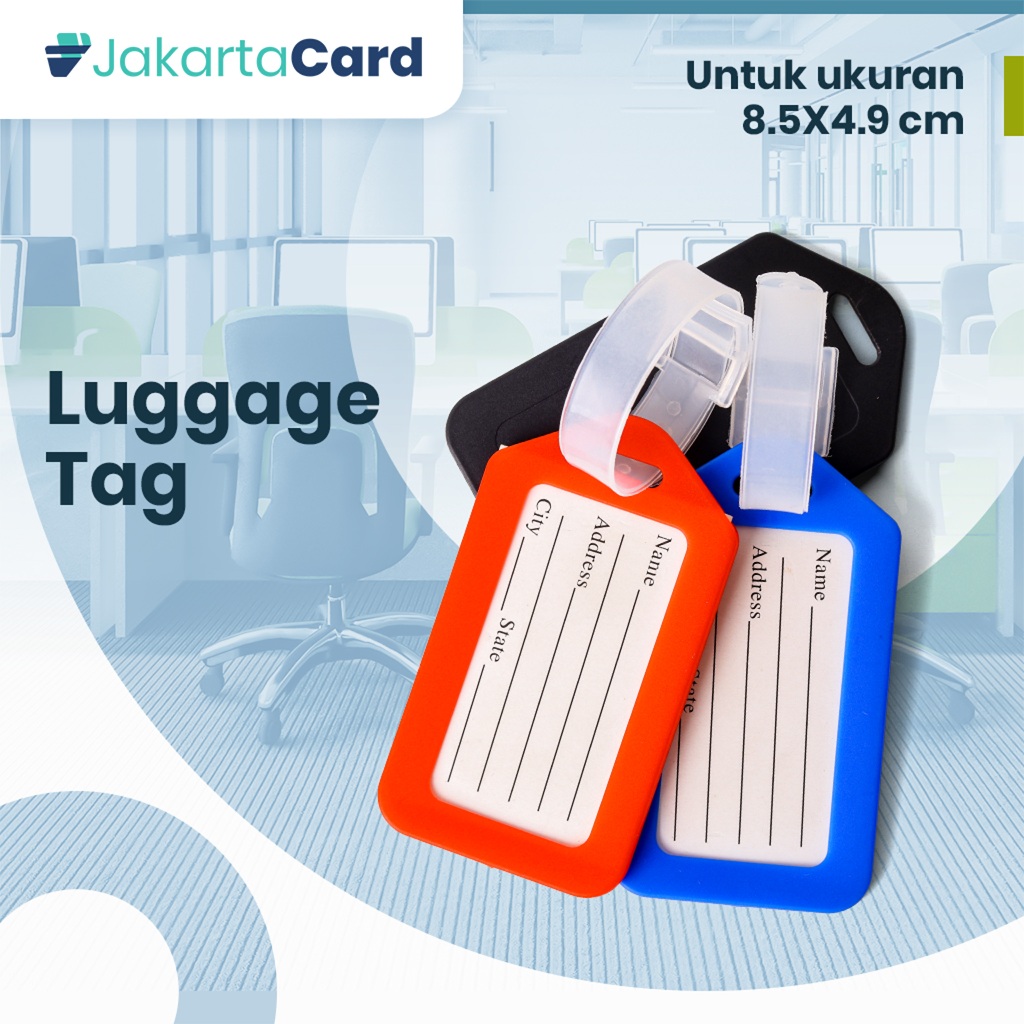 Jual luggage tag gantungan Koper Tas Label Nama name tage Bahan Plastik ...