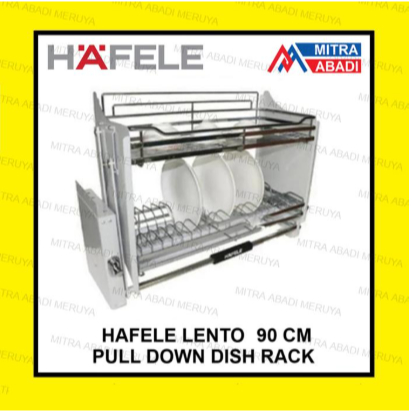 Jual Hafele Lento Pull Down Dish Rack 90 cm Elevator Basket Rak Piring ...
